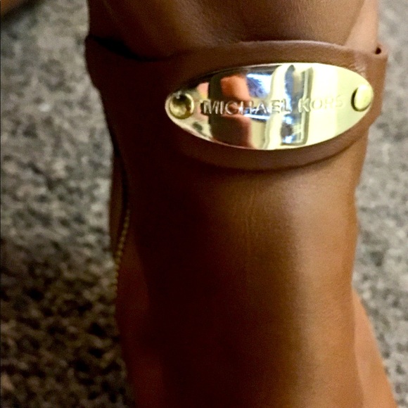 Michael Kors Tan Heeled Boots - Picture 4 of 5